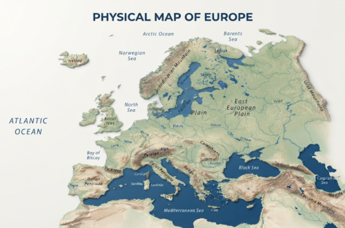 Physical Map of Europe
