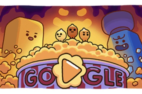 Popcorn Google Doodle