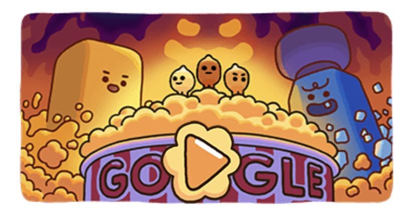 Popcorn Google Doodle
