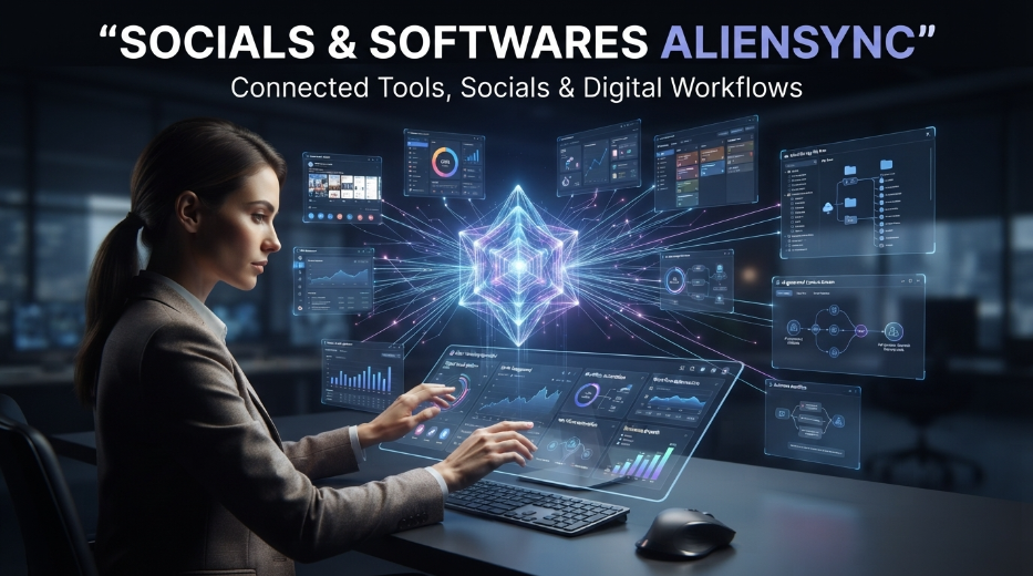 Socials and Softwares AlienSync