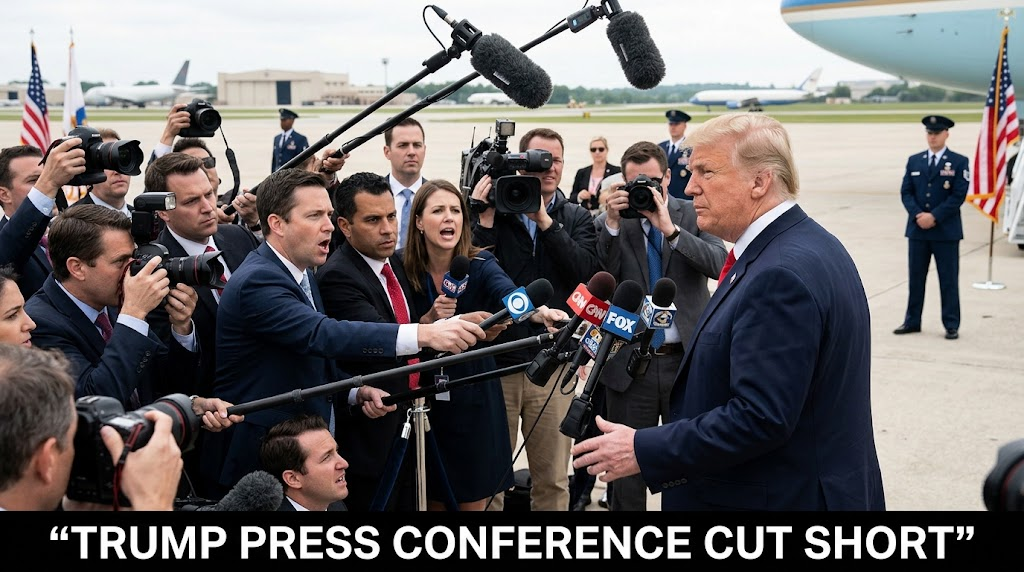 Trump Press Conference Cut Short